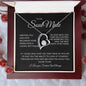 Forever Love Necklace Single Heart Soulmate black background