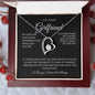 Forever Love Single Heart Girlfriend Black Background
