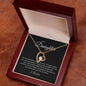 Forever Love Single Heart Daughter black background