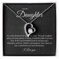 Forever Love Single Heart Daughter black background