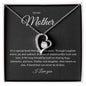 Forever Love Single Heart mother black background