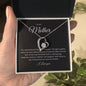 Forever Love Single Heart mother black background