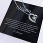 Forever Love Single Heart mother black background
