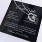 Forever Love Necklace Single Heart Soulmate black background