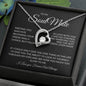 Forever Love Necklace Single Heart Soulmate black background