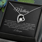 Forever Love Single Heart mother black background