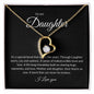 Forever Love Single Heart Daughter black background