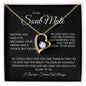 Forever Love Necklace Single Heart Soulmate black background
