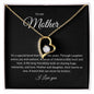 Forever Love Single Heart mother black background