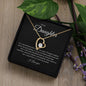 Forever Love Single Heart Daughter black background