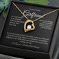 Forever Love Single Heart Girlfriend Black Background