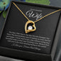 Forever Love Single Heart Wife black blackground