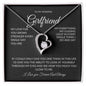 Forever Love Single Heart Girlfriend Black Background