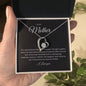 Forever Love Single Heart mother black background