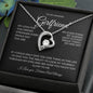 Forever Love Single Heart Girlfriend Black Background