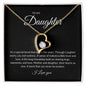Forever Love Single Heart Daughter black background