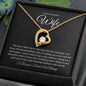 Forever Love Single Heart Wife black blackground